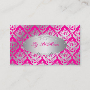 PixDezines vintage sabine Damask Visitkort