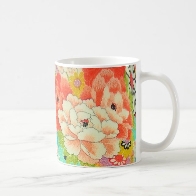 PixDezines Vintage Shirimen Kimono Kaffemugg (Höger)