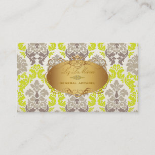 PixDezines vintage versaille damask Visitkort