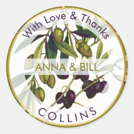 PixDezines-Vintagen Botaniska oliver/DIY-Tack Runt Klistermärke