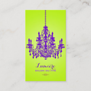 PixDezines violett kristallkronljuster/DIY-färg Visitkort