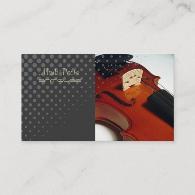 PixDezines violin/Diy färg Visitkort (Framsida)