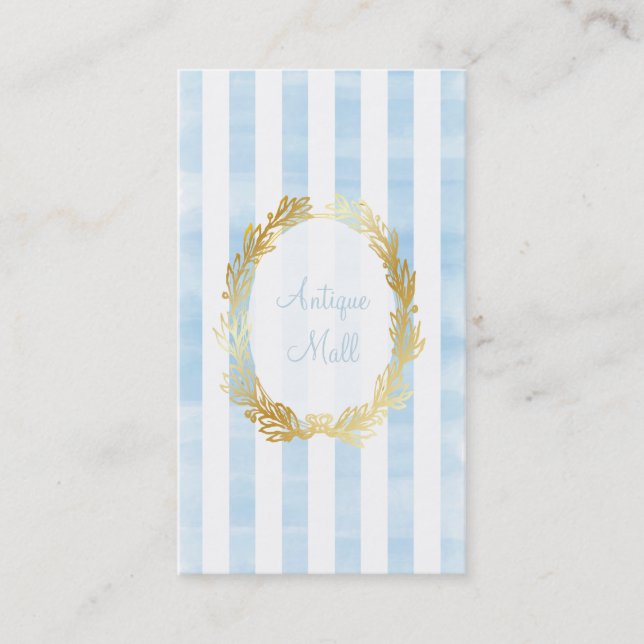 PixDezines vit rand/monterad digital vattenfärg Visitkort (Framsida)