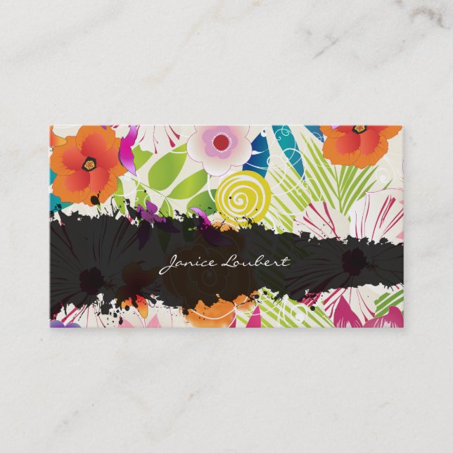 PixDezines wailea/diy-bakgrund Visitkort (Framsida)