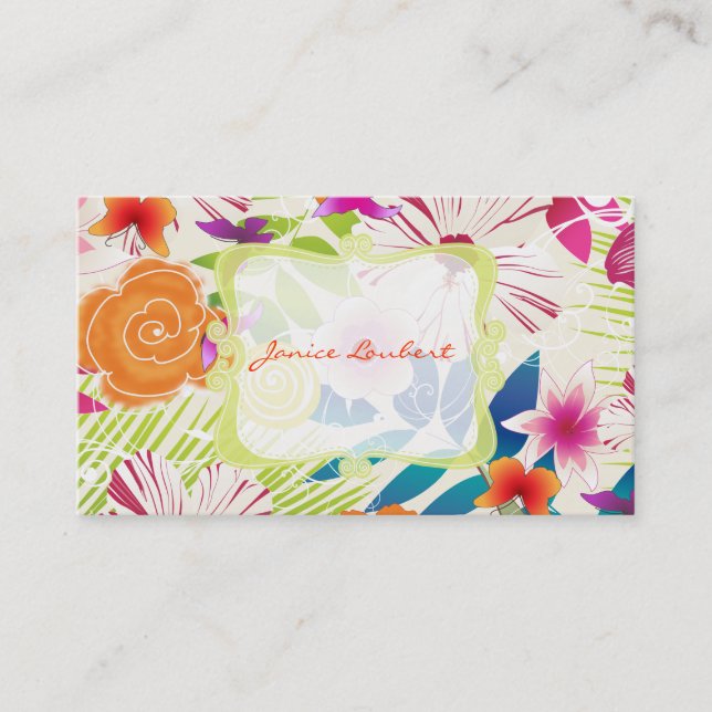 PixDezines wailea/diy-bakgrund Visitkort (Framsida)