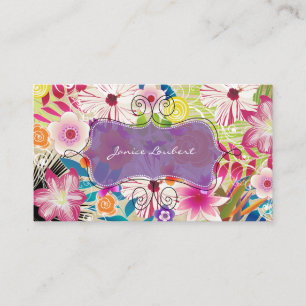 PixDezines wailea/ vintage bakgrund Visitkort