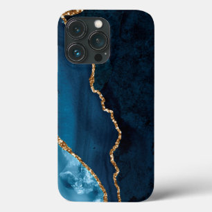 PixDezines WATERCOLOR AGATE TEAL BLUE