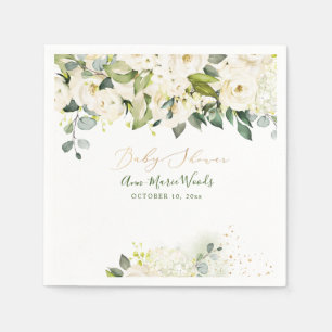 PixDezines Watercolor Alabaster Ro Baby Shower Pappersservett