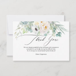 PixDezines Watercolor Anemone Peonies Sorg  Inbjudningar