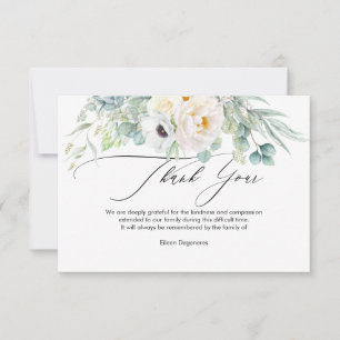 PixDezines Watercolor Anemone Peonies Sorg Inbjudningar