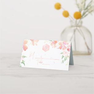 PixDezines Watercolor Bat mitzvah, Sweetpea Placeringskort