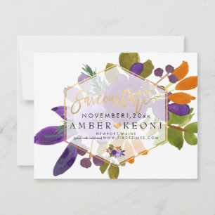 PixDezines Watercolor Blommor Spara Datum Datumet