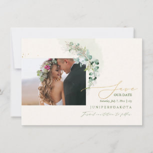 PixDezines Watercolor Eucalyptus Wandeand Greenery Spara Datumet