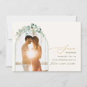 PixDezines Watercolor Eucalyptus Wandeand Greenery Spara Datumet