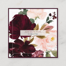 PixDezines Watercolor Flowers, +Burgundy