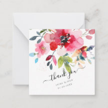 PixDezines Watercolor Flowers Ombre Röd ros