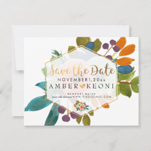 PixDezines Watercolor Flowers Spara datumet