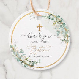 PixDezines Watercolor Gum Eucalyptus UtandningBapt Gåvor Etiketter