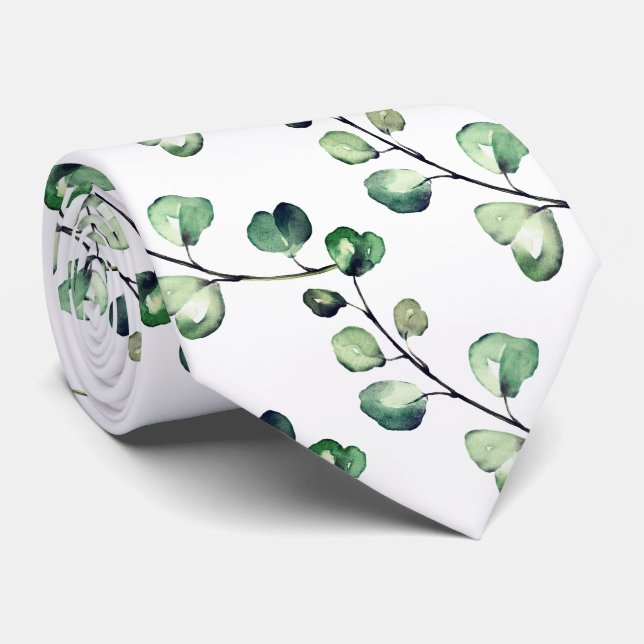 PixDezines Watercolor Lush Grönt Eucalyptus Slips (Rullad)