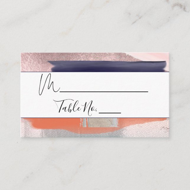 PixDezines Watercolor, Modern Art PlaceCard Placeringskort (Framsida)