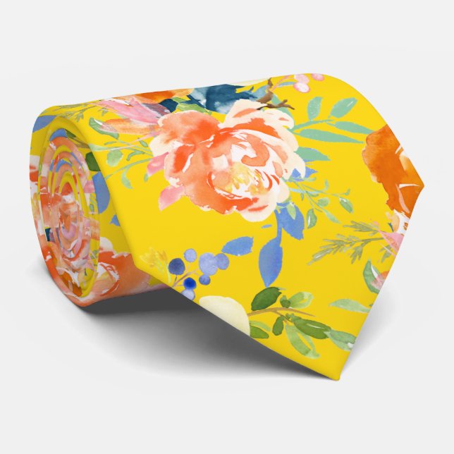 PixDezines Watercolor Orange Peonier n Pansy Slips (Rullad)