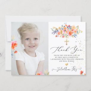 PixDezines Watercolor Ro Communion Tack Inbjudningar