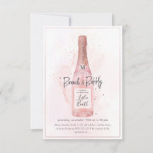 PixDezines Watercolor Rosa Champagne Brunch BubLY