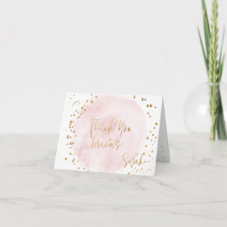 PixDezines Watercolor Rosa Guld Bat Mitzvah Tack Kort