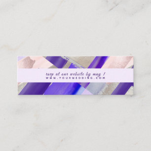 PixDezines Watercolor Silver Lila webben OSA Mini Visitkort
