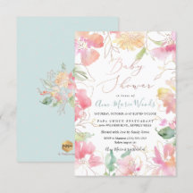 PixDezines Watercolor  Sweet Äret Baby Shower