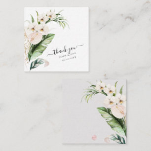 PixDezines Watercolor Tropical Jungle Note Card Anteckningskort