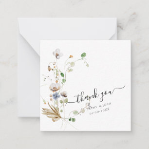 PixDezines Watercolor Vild Flowers Anteckningskort