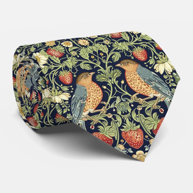 PixDezines William Morris Strawberry Thief Rosa Slips (Rullad)