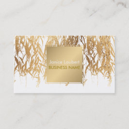 PixDezines Willow/Faux Gold Foil/DIY-bakgrund Visitkort