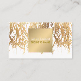 PixDezines Willow/Faux Gold Foil/DIY-bakgrund Visitkort