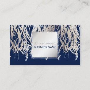 PixDezines Willow/Faux Silver Foil/DIY-bakgrund Visitkort
