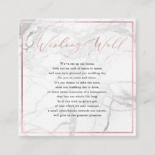 PixDezines Wishing well, Calligraphy Faux Guld Tilläggskort