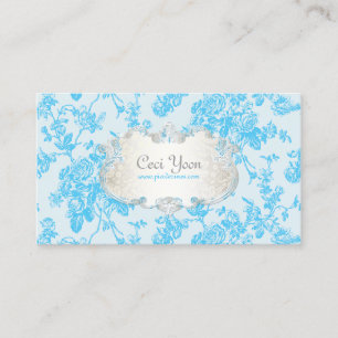 PixDezinves-toile/aqua blue ro/DIY-bakgrund Visitkort