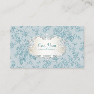PixDezinves toile/teal ro/DIY-bakgrund Visitkort