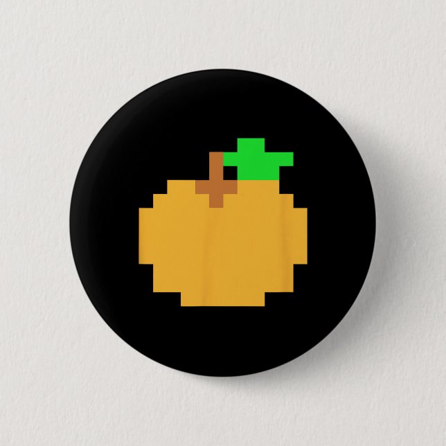 Pixel 8-bitars Arcade Video Game Matching Costume  Knapp (Framsida)