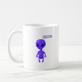 Pixel Alien Välkommen Gamer Kaffemugg