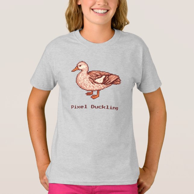 Pixel Ankunge, modern Pixel Art  T Shirt (Framsida)
