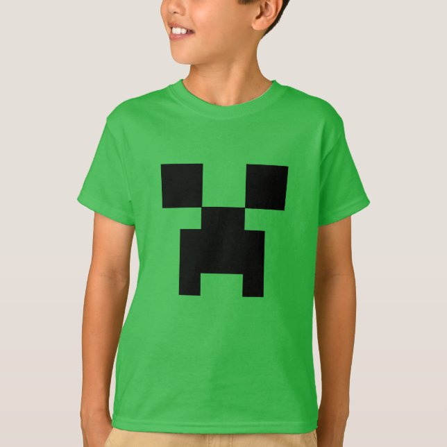 Pixel Ansikte-spel T Shirt (Framsida)