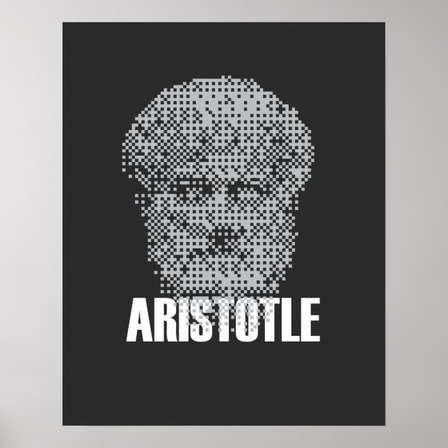 Pixel Aristoteles huvudmosaik Poster (Framsidan)