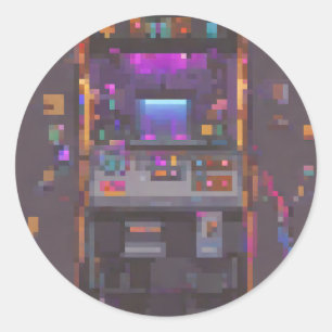 Pixel Arkad Konsol Kontroller Gamer Klistermärke