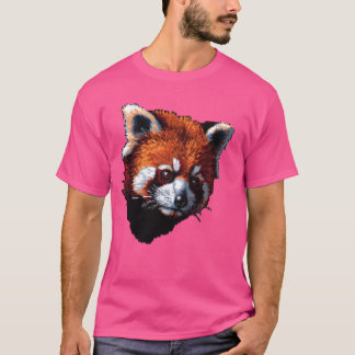 Pixel Art Älskare - Red Panda Pappa Mamma T Shirt