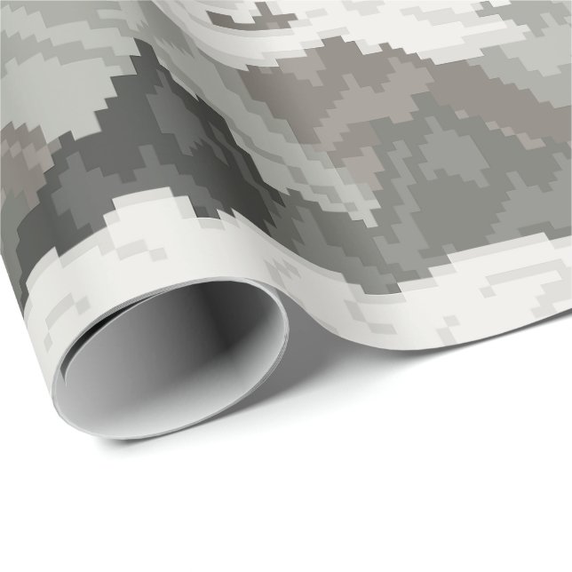 Pixel Art Berglandskap Mönster Presentpapper (Rullad Hörn)