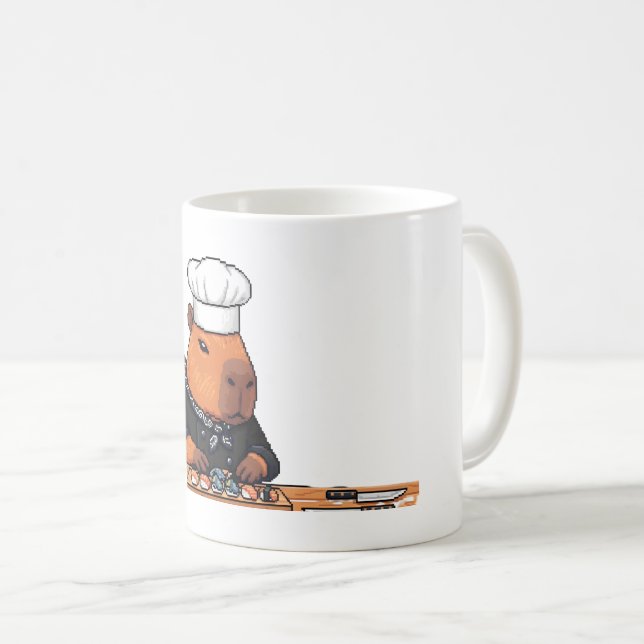 Pixel Art Capybara Kock Mugg (Framsida höger)