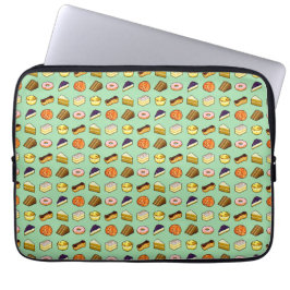 Pixel Art Delicious Cakes Pattiserie Mönster Laptop Fodral