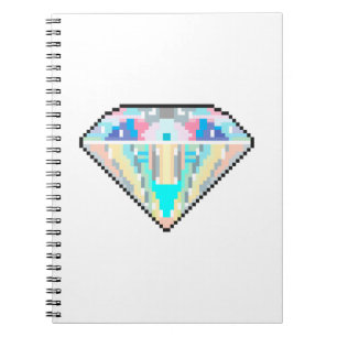 Pixel art diamant gem anteckningsbok